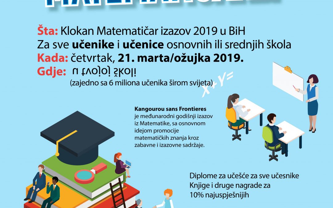 Klokan matematičar izazov za učenike od 2. do 9. razreda